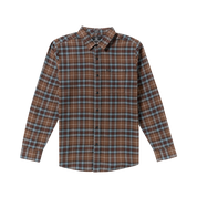 Caden Plaid Long Sleeve Shirt - Brownstone