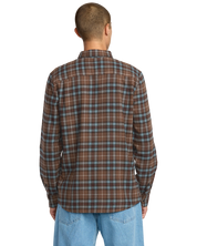 Caden Plaid Long Sleeve Shirt - Brownstone