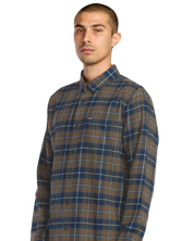 Caden Plaid Long Sleeve Shirt - Navy