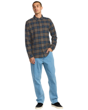 Caden Plaid Long Sleeve Shirt - Navy