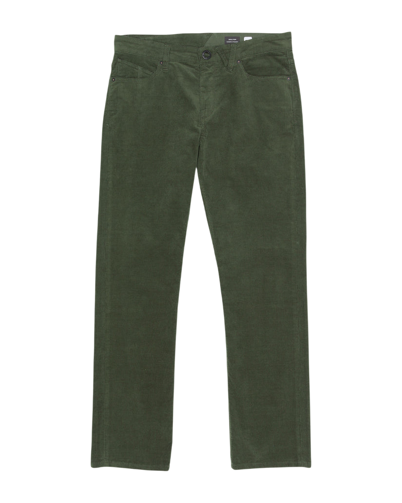Solver Pantalon en Velours à 5 Poches - Vert Squadron