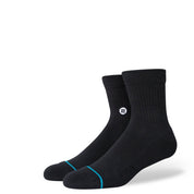 Icon Quarter Socks 3 Pack - Black