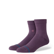 Icon Quarter Socks - Grape