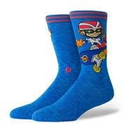"Rocket Power" Reggie And Otto Crew Socks - Royal