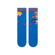 "Rocket Power" Reggie And Otto Crew Socks - Royal