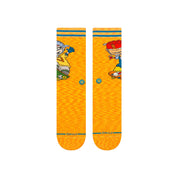 "Rocket Power" Sam And Twister Crew Socks - Orange