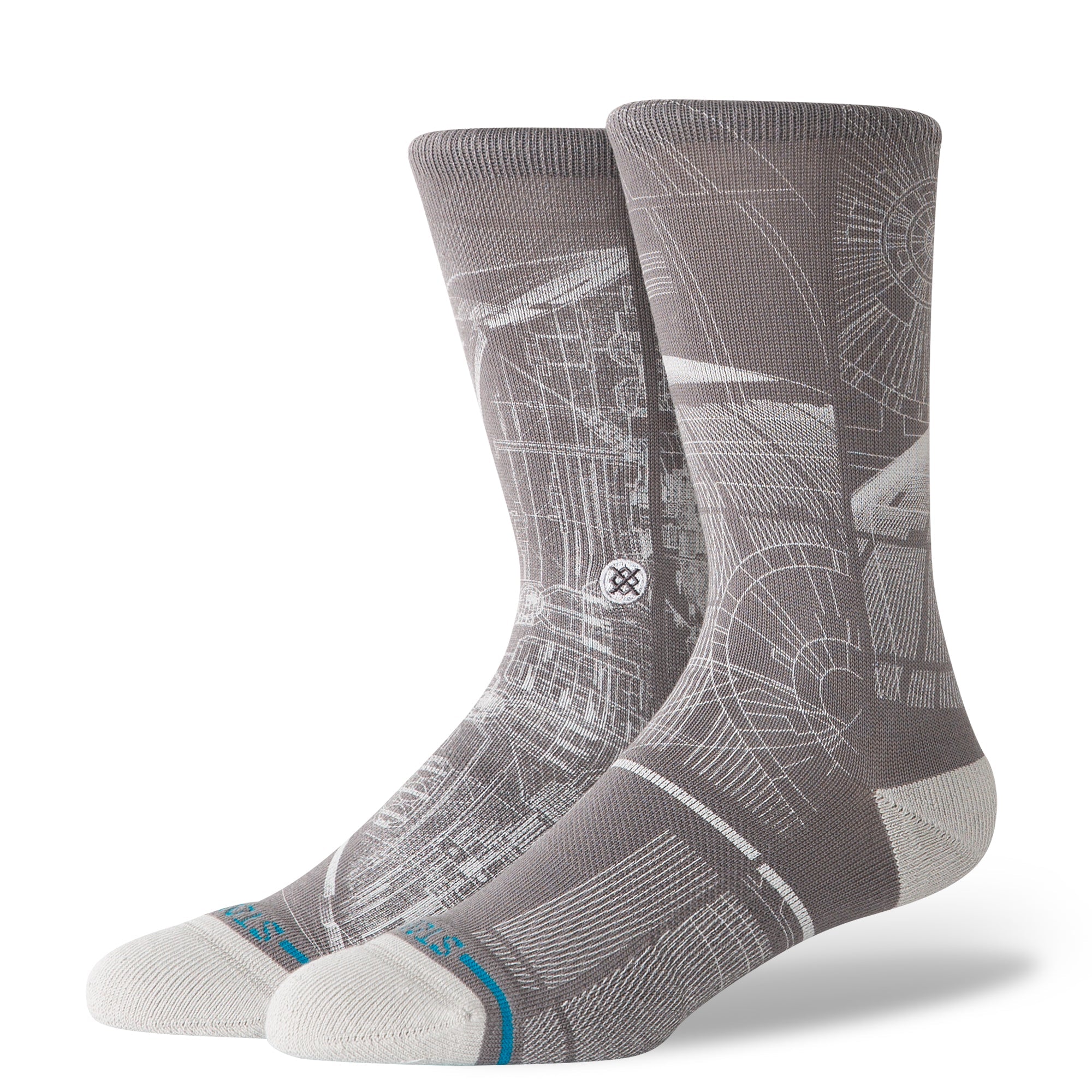 "Star Wars" Death Star Crew Chaussettes - Gris