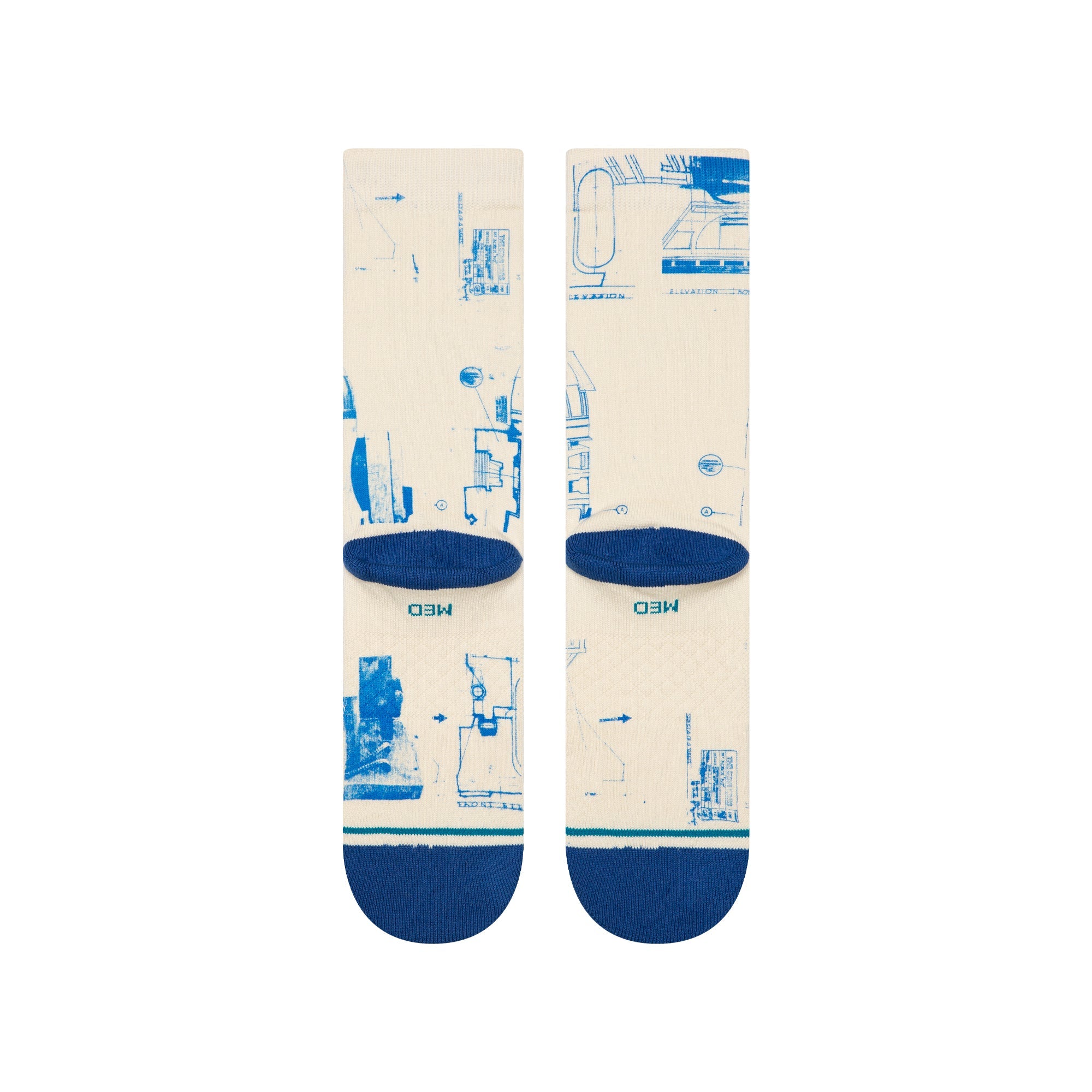 "Star Wars" R2 D2 Crew Chaussettes - Toile