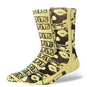 "Misfits"Crew Socks - Melon