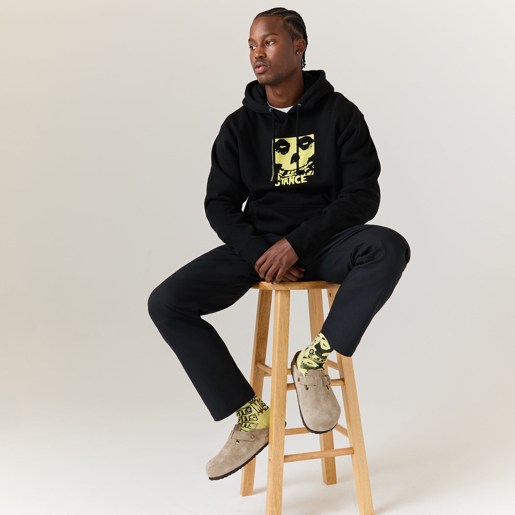 "Misfits"Crew Socks - Melon