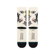 Bert Krak x Stance Battle Crew Socks - Cream