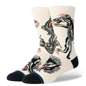 Bert Krak x Stance Battle Crew Socks - Cream