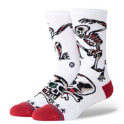 Bert Krak x Stance Skeleton Crew Socks - White