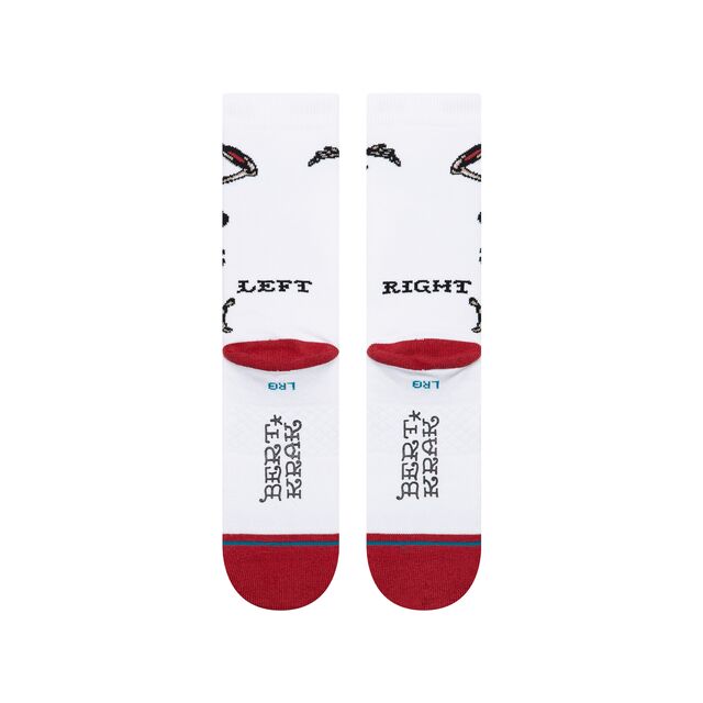 Bert Krak x Stance Skeleton Crew Socks - White