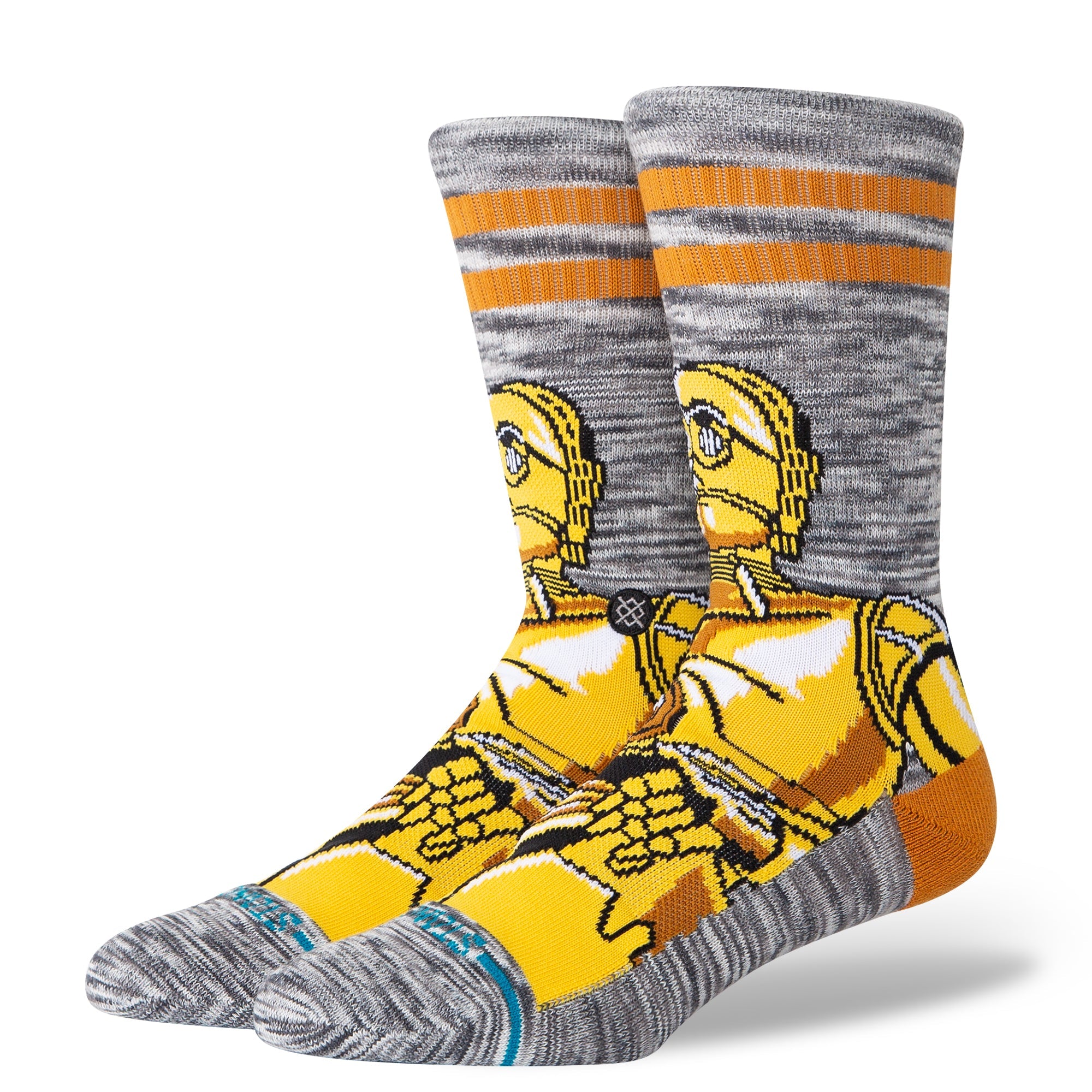 "Star Wars" C3PO Crew Socks - Gold