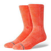 Icon Dyed Crew Socks - Coral