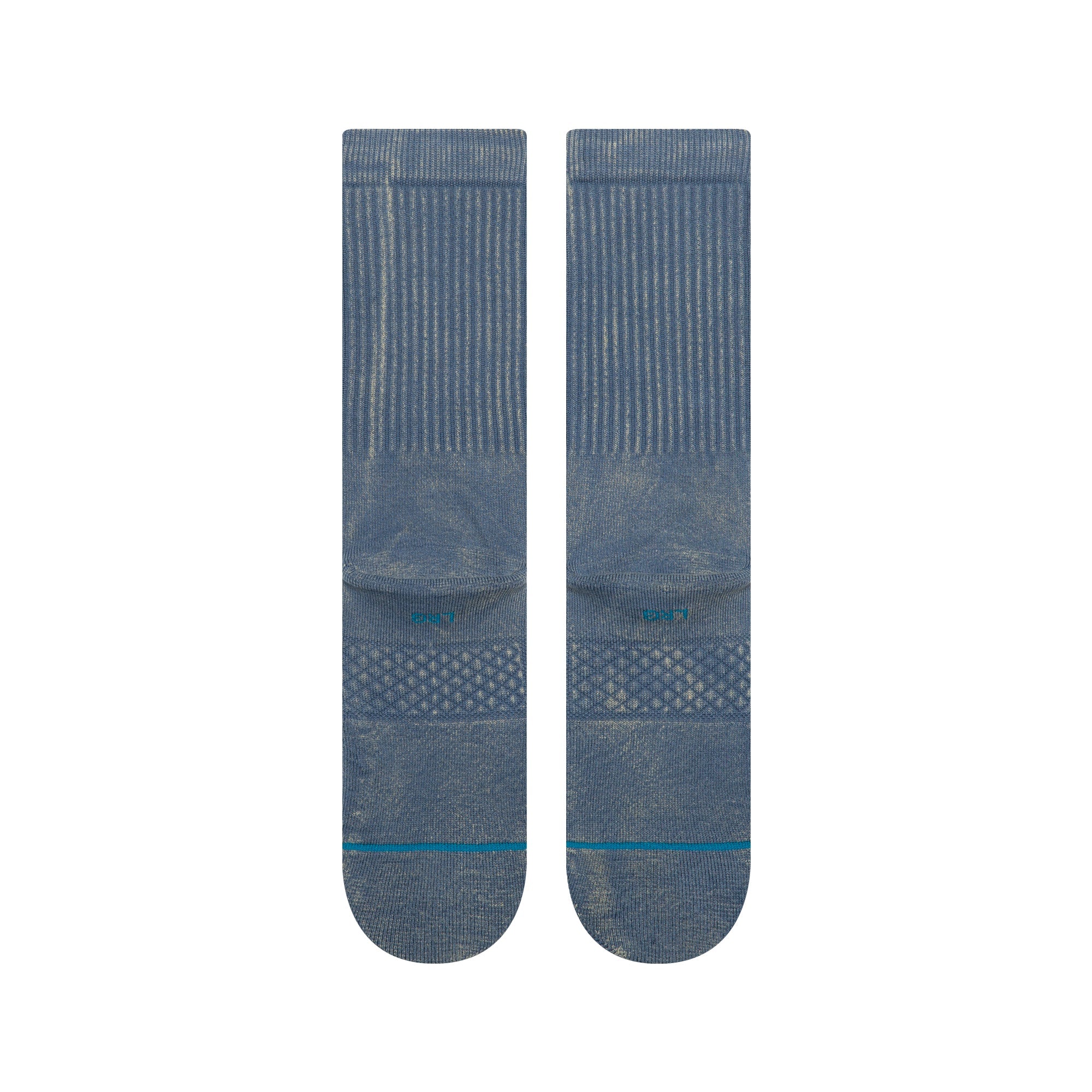 Icon Dyed Crew Socks - Sea Blue