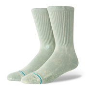 Icon Dyed Crew Socks - Sea Green