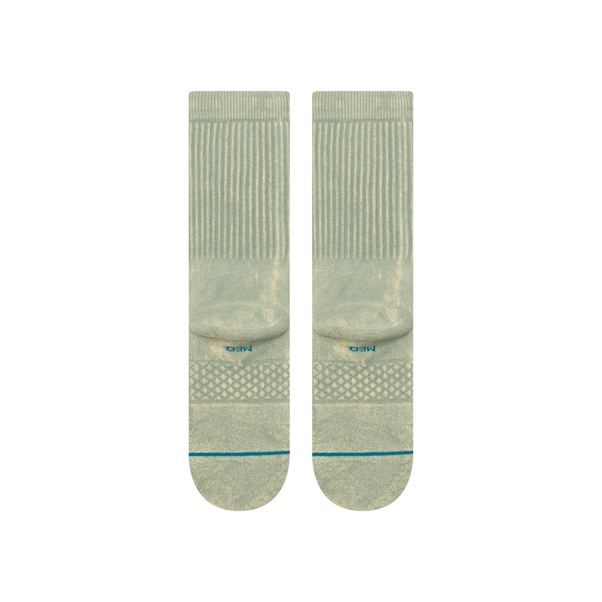 Icon Dyed Crew Socks - Sea Green