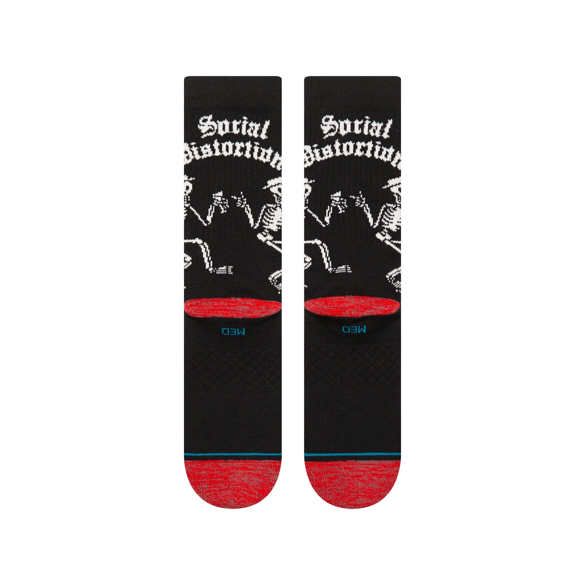"Social Distortion" Skelly Dancing Crew Chaussettes - Noir