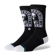 "The Offspring" Smashed Crew Socks - Black