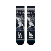 "Mister Cartoon" MLB Crew Socks - Mookie Betts - Black