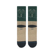 "NBA" Giannis Pasted Crew Socks - Green