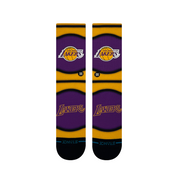 "NBA" Mini Ball Hardwood Classics Crew Socks - Los Angeles Lakers Purple
