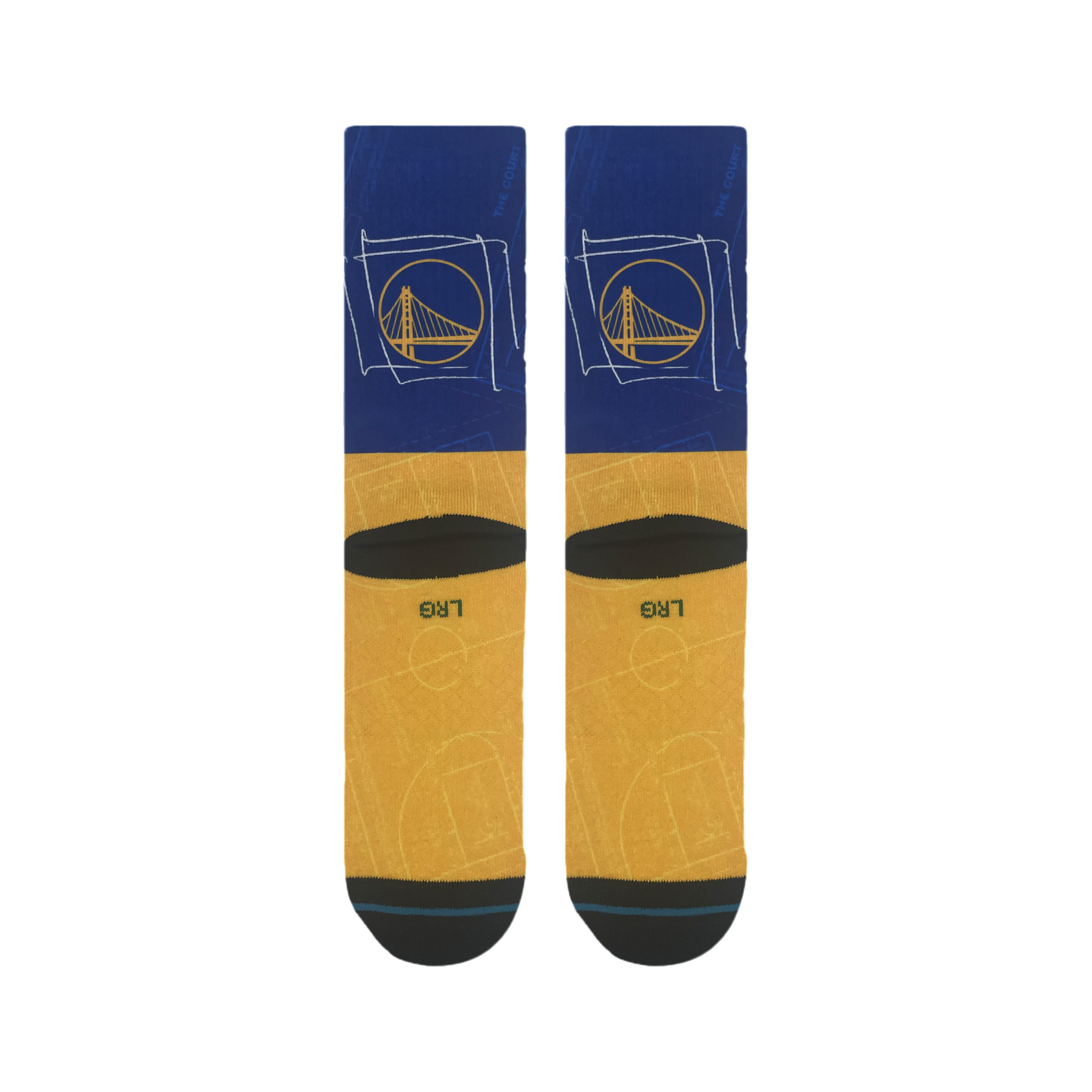 "NBA" Steph Pasted Crew Socks - Blue