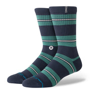 Caesar Stripe Crew Socks - Green