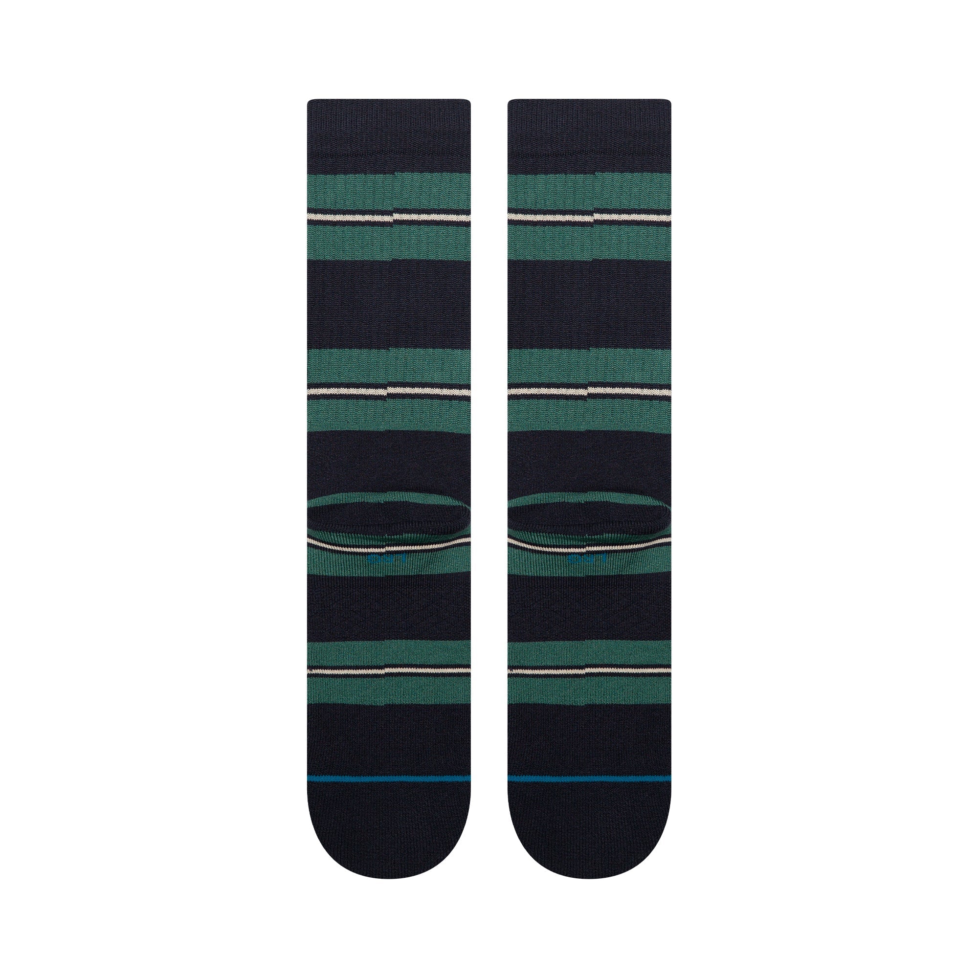 Caesar Stripe Crew Socks - Green