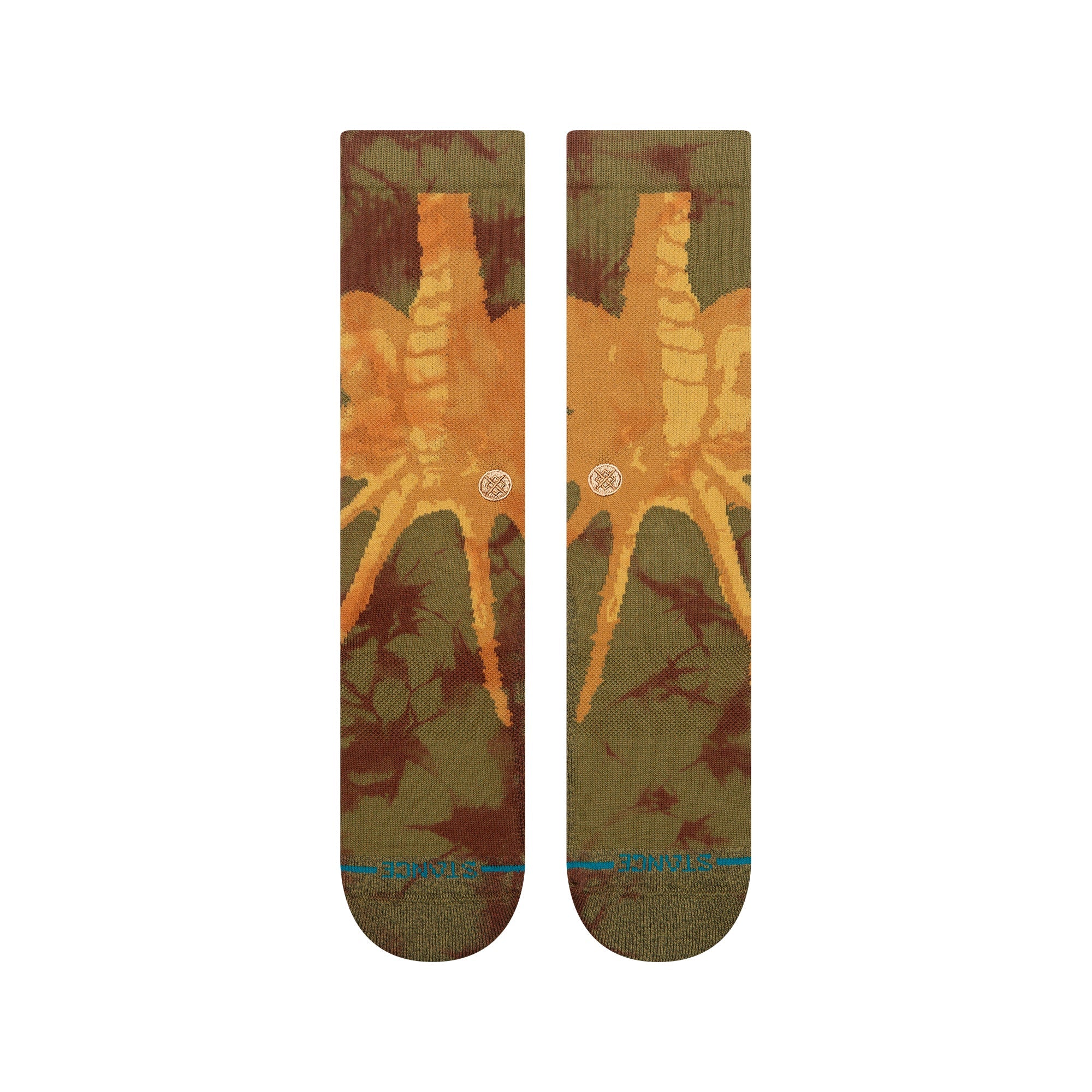 Chaussettes Alien x Stance Face Hugger Crew - Brun