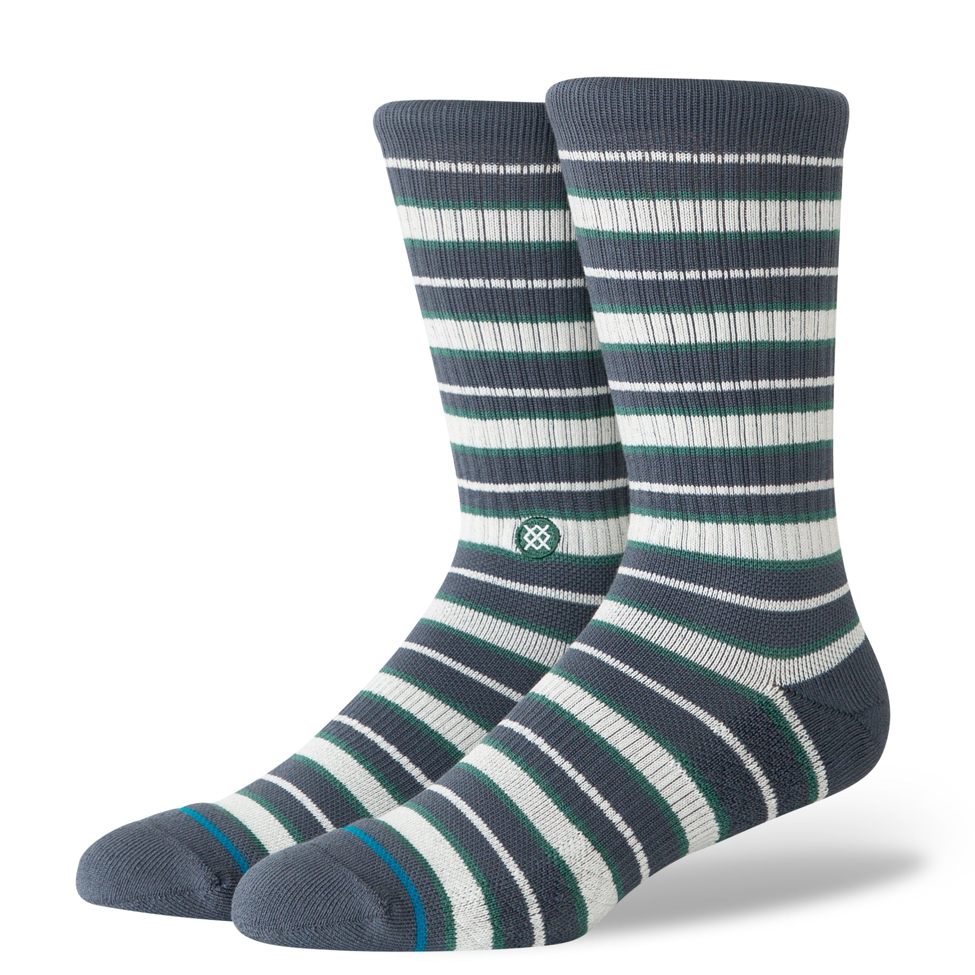 Chaussettes Signature Stripe Crew - Turbulence