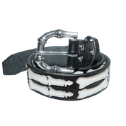 Stingwater Bone Belt - Black/White