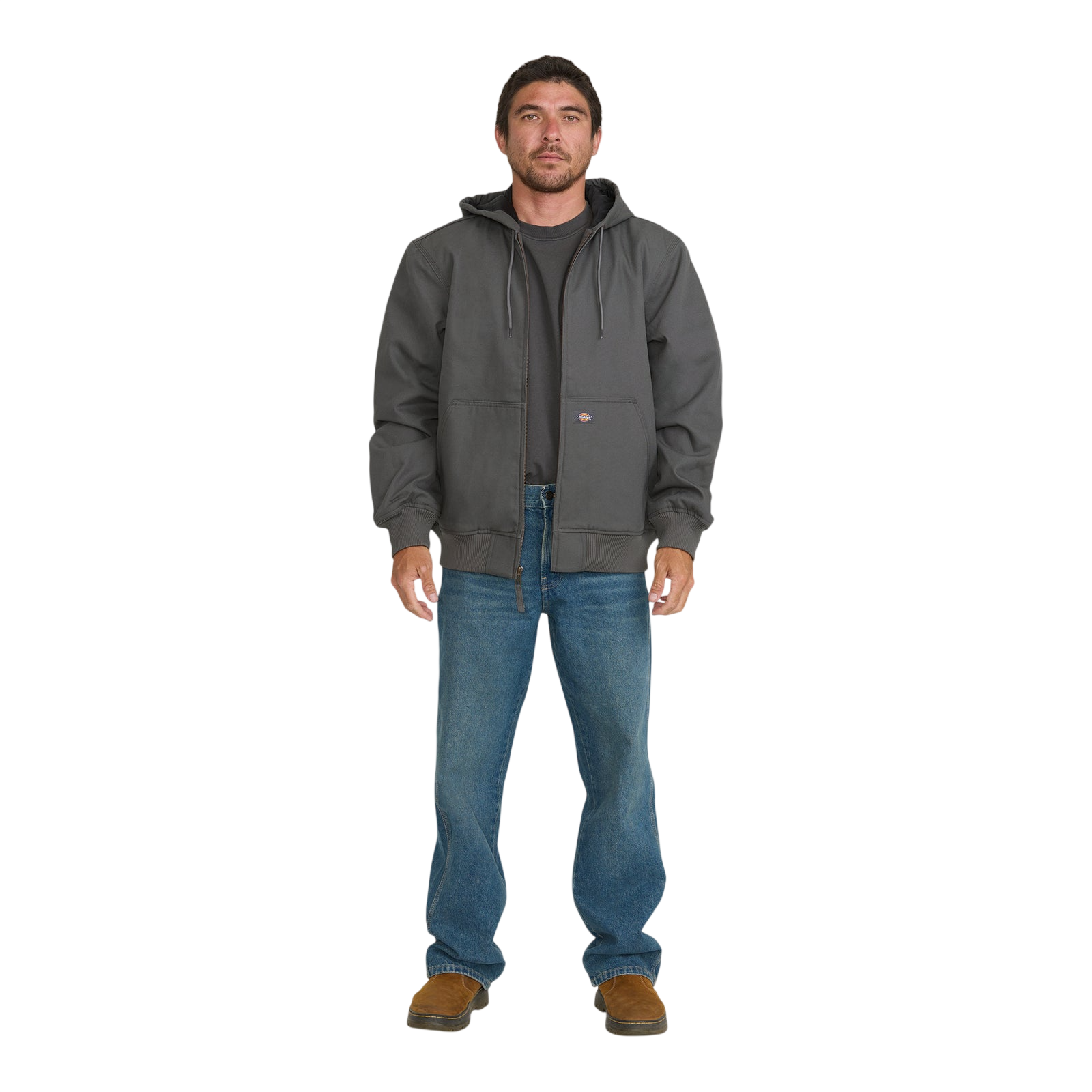 Hooded Duck Bomber Jacket - Slate