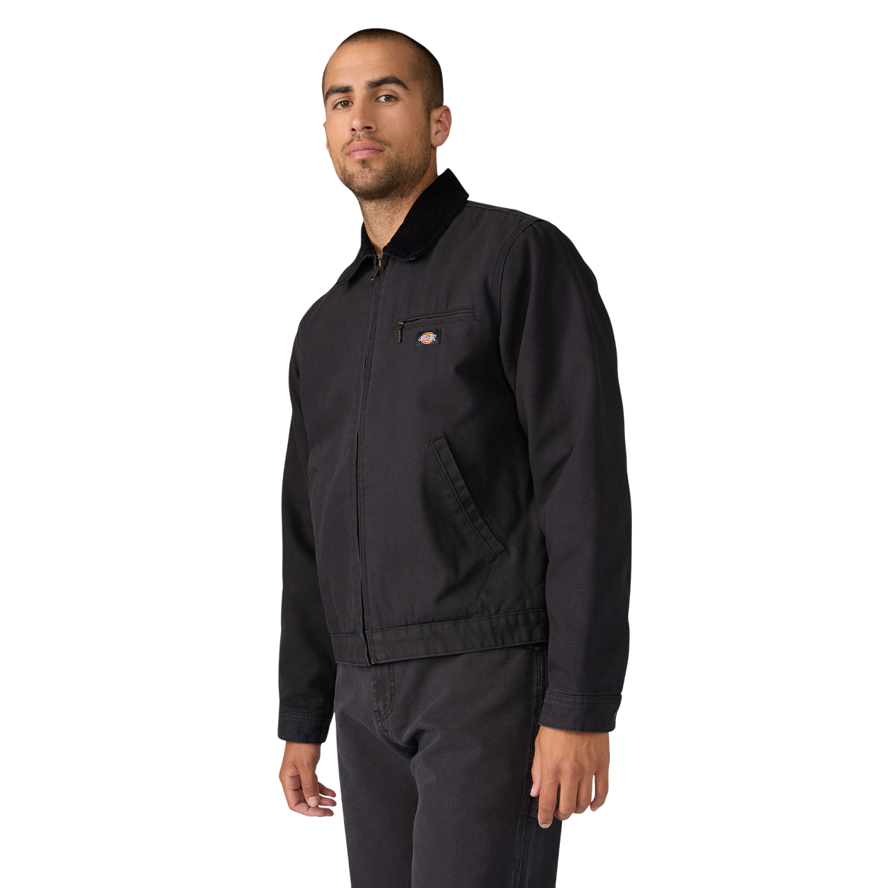 Blanket Lined Duck Canvas Jacket - Black (BLK)
