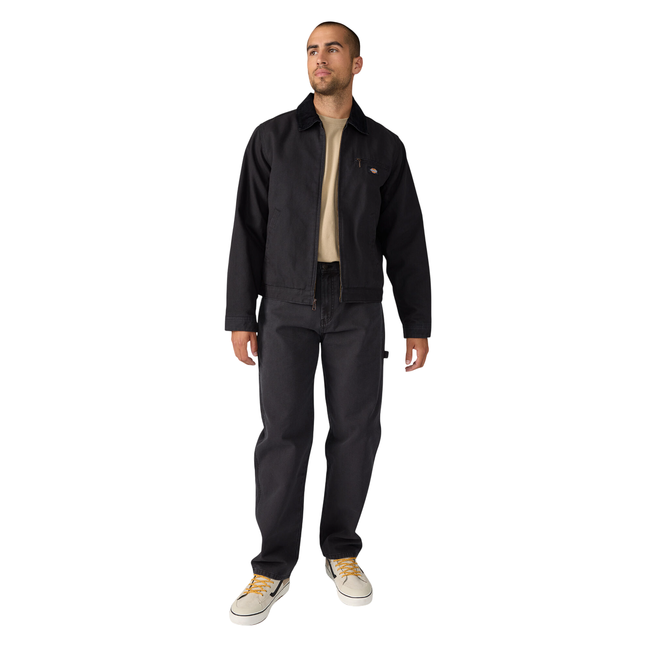 Blanket Lined Duck Canvas Jacket - Black (BLK)