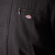 Blanket Lined Duck Canvas Jacket - Black (BLK)