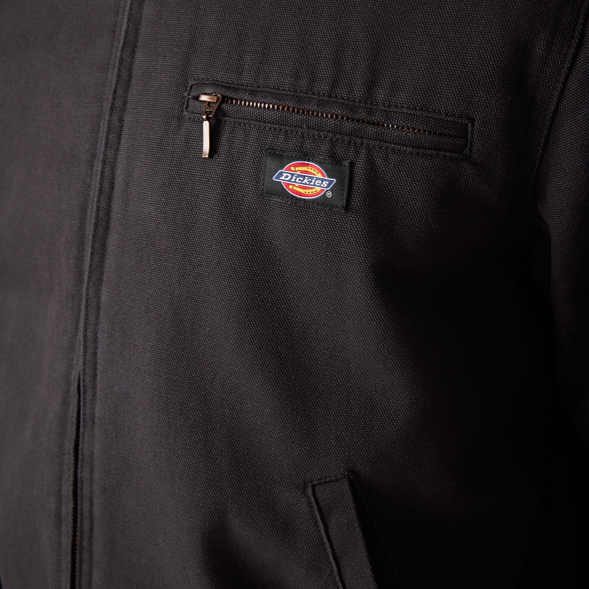 Blanket Lined Duck Canvas Jacket - Black (BLK)