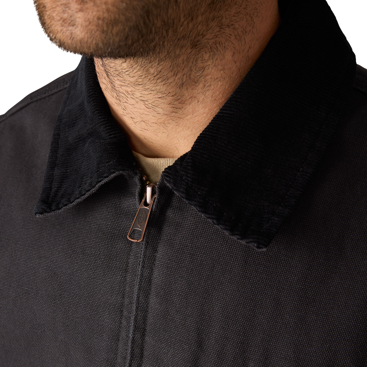 Blanket Lined Duck Canvas Jacket - Black (BLK)