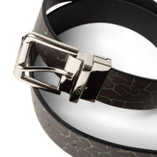 Reversible Leather Belt - Black/Black