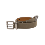 Ceinture en Toile Cirée - Brun/Olive