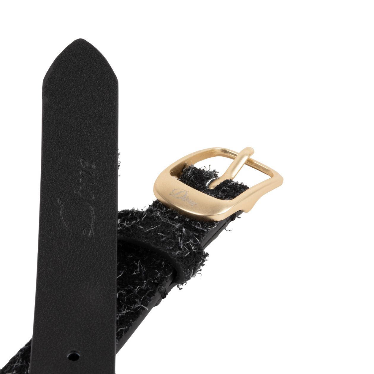Ceinture en Cuir Dress - Noir Shaggy