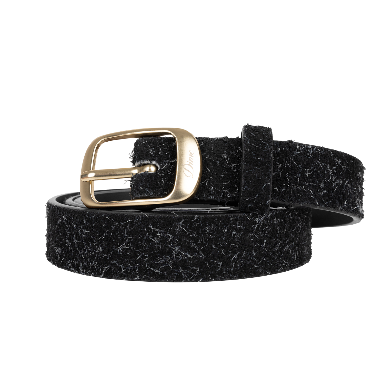 Ceinture en Cuir Dress - Noir Shaggy