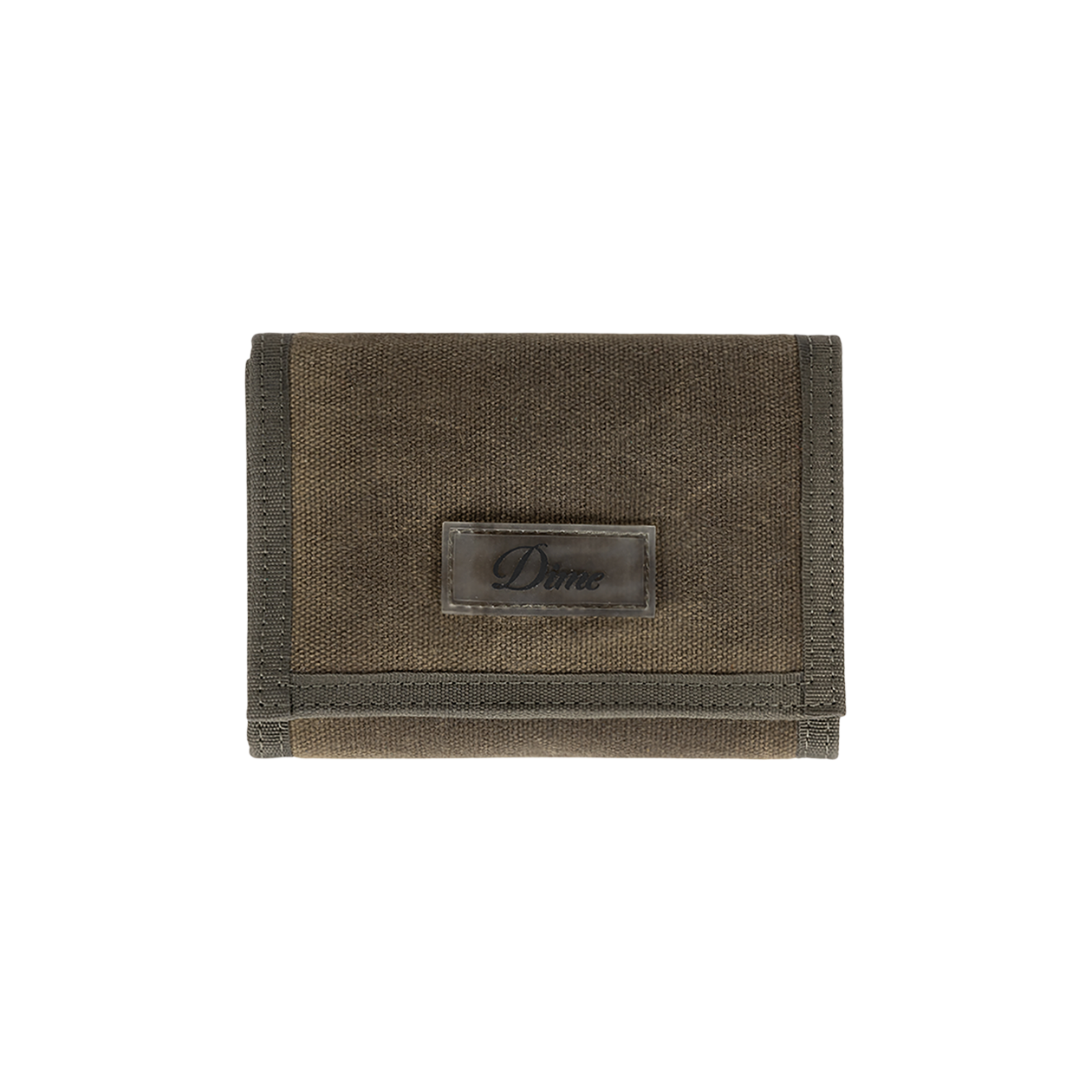 Portefeuille Ciré à Velcro - Olive
