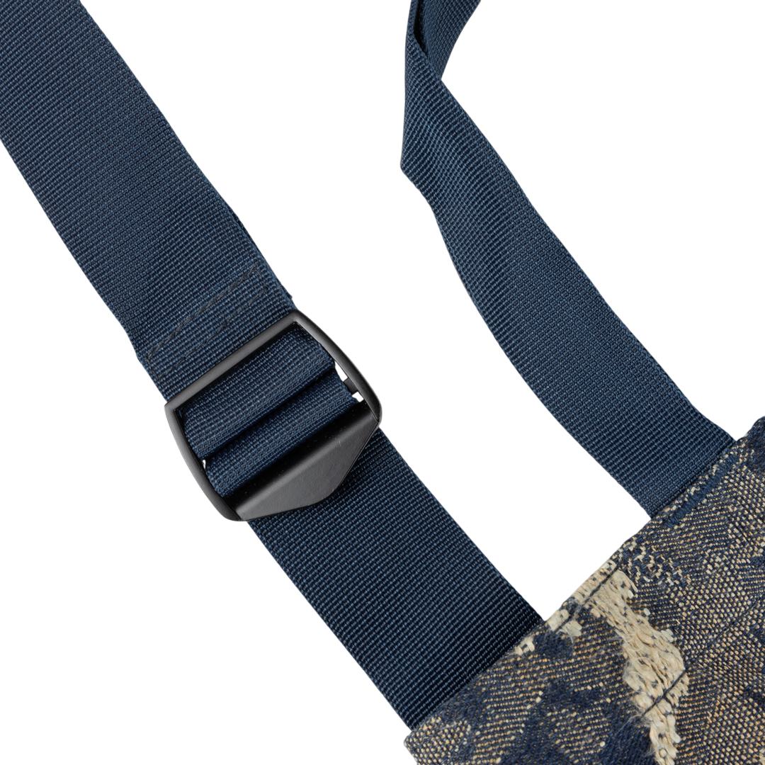 Distressed Messenger Bag - Military Camo