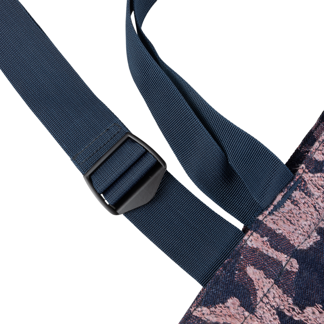 Distressed Messenger Bag - Pink Camo