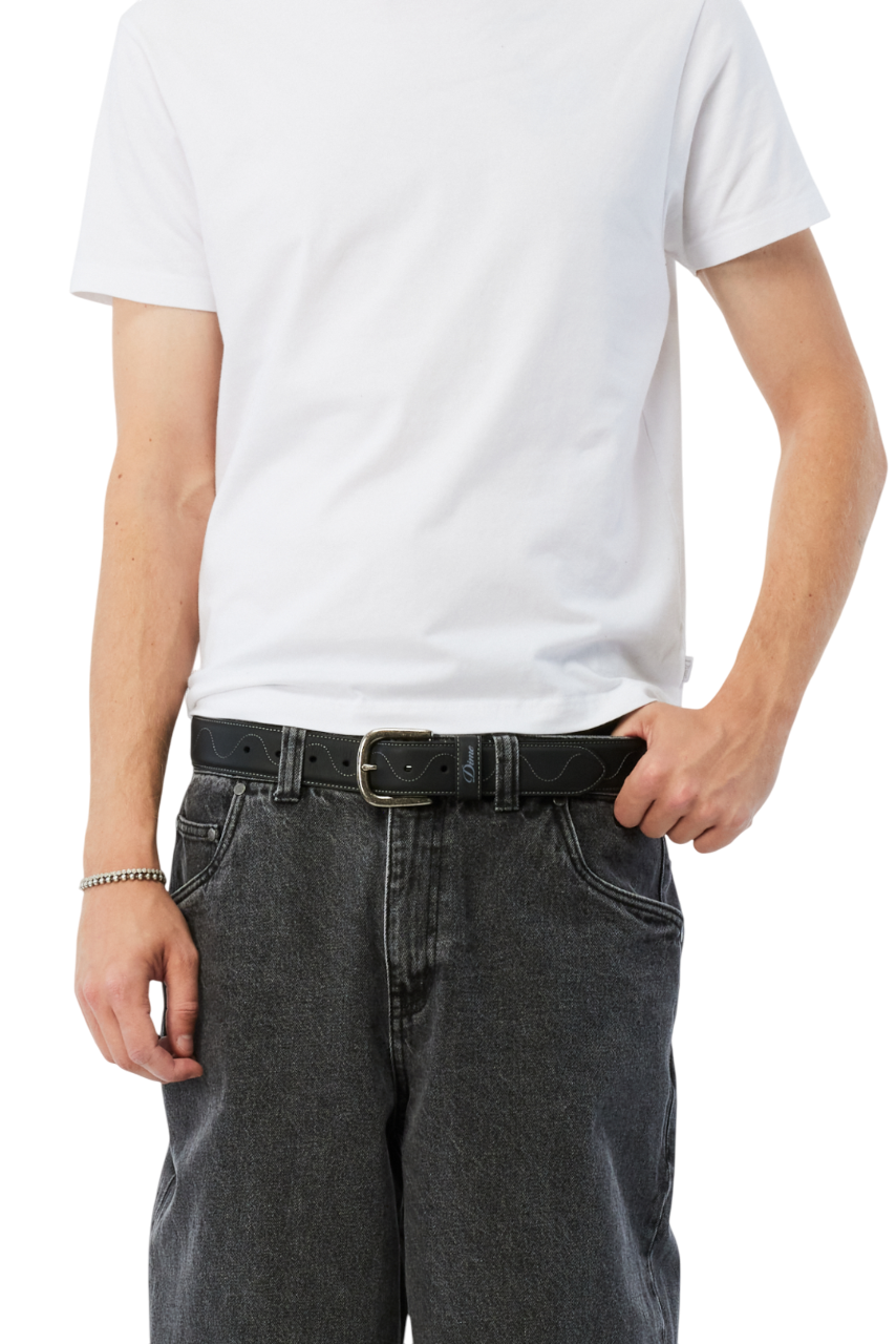Desert Ceinture en Cuir - Noir