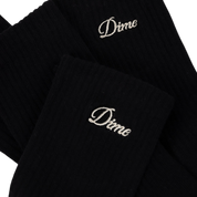 Two Pack Crew Socks - Black