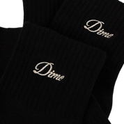 Two Pack Ankle Socks - Black